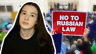 Massive protests in Georgia due to Russian "foreign influence" law