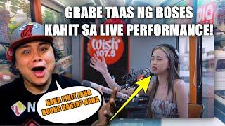 EMZ REACTS TO "Maymay Entrata performs "Amakabogera" on Wish 107.5 Bus | Emz Dalena