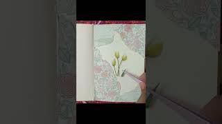Aesthetic journal ideas#art #aestheic#journalwithgie #satisfying #journal#shorts#flowers