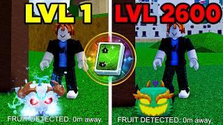 UPEI DO 1 AO 2600 SÓ COM O NOTIFICADOR DE FRUTA NO BLOX FRUITS!