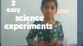 2 easy science experiments  to do at home// from crazy hamsi corner ||