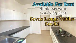 4+servant in Seven lamps Sector 82 || Available For rent || Team Realty Guruji || 9818646102