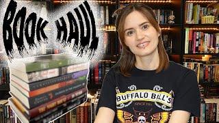 BOOK HAUL + P.O. Box unboxing (extreme horror, horror, thriller, cozy mysteries)