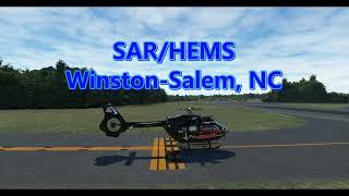 SAR / HEMS mission Winston Salem, North Carolina MSFS 2020