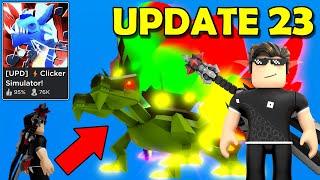 I GOT SUPER INSANE PETS in Clicker Simulator (Roblox) UPDATE 23 Ocean World & Swamp Island!