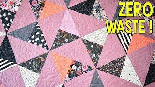 Fractured  | Zero Waste Quilt Pattern | Twin Size Quilt Pattern | Layer Cake | Beginner Friendly