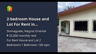 2-bedroom House and Lot For Rent in Dumaguete Negros Oriental