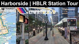 ⁴ᴷ Station Tour | Harborside | Hudson-Bergen Light Rail (NJ Transit)