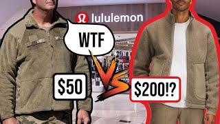 Lululemon copies US Military Uniform | High Pile Fleece Full-Zip Jacket Review