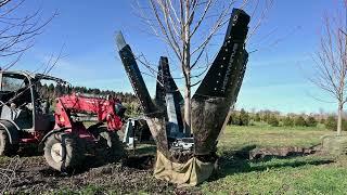 Bêche à arbre industrielle DR448 pour skidsteer