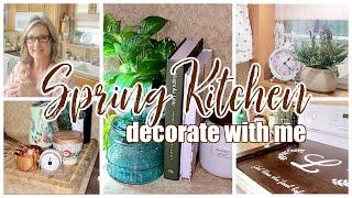 SPRING KITCHEN DECORATE WITH ME 2025 / PIONEER WOMAN INSPIRED COFFEE BAR / ROBIN LANE LOWE