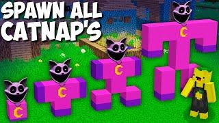 Why did I SPAWN ALL THE RAREST CATNAP in Minecraft ! POPPY PLAYTIME CHAPTER 3 !