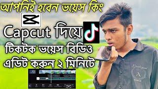 নিজের ভয়েসে টিকটক বিডিও বানানো শিখুন | voice video editing | voice editing | capcut edit tutorial