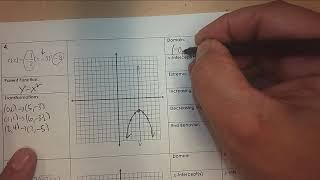 Graphing Functions HW Sheets