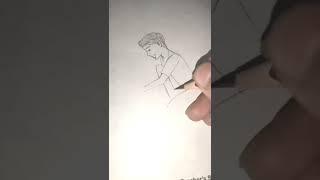 A boy sketch ️ #sketch #shorts #boy  | dishu sketch studio