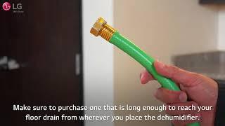 [LG Dehumidifiers] Drainage Setup - The Garden Hose Method