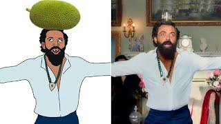 Abrar's Entry Jamal Kudu Full Video drawing meme  | Animal Movie | Bobby Deol | Ranbir Kapoor