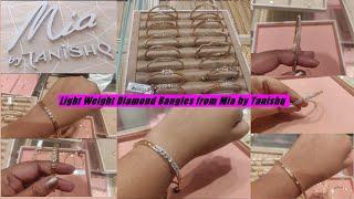 Daily Wear Diamond Bangles from Mia by Tanishq || Light Weight Bangles Starting from 5gms