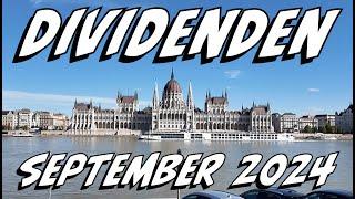 Dividenden Einnahmen September 2024 | PatricksFinanzen | Video 462