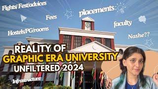 Graphic era university || Experience & Review || placements & reality|| Btech Biotechnology||college