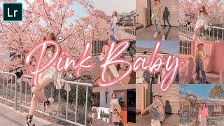 Pink Baby Lightroom mobile preset | free DNG | Lightroom Tutorial Pink pastel preset