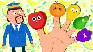 Fruits Finger Family| Finger Family Song | Nursery Rhymes For Kids | Captain Discovery