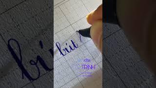 Bút lá tre thanh đậm dành cho các bạn mới luyện chữ thích viết nét thanh đậm nha