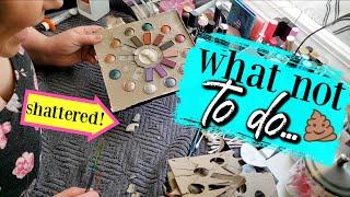 DISASTROUS Eyeshadow Palette DEPOTTING  | depot + chill with me