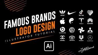 Famous Brands Logo Design | Adobe Illustrator