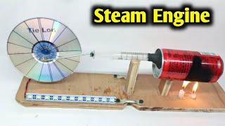 How to make steam engine at home very easy | How to convert energy into electricity | free energy