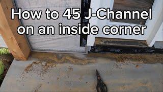 How to install J Channel on an inside corner