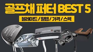 2022년 인기 많은 퍼터 추천 BEST 5 ㅣ입문자~중급자 편ㅣ블레이드? 말렙? 골프채 영상 하나로 해결 !