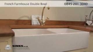 French Farmhouse Double Bowl Sink from Sinks.co.uk