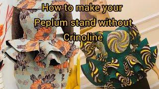 How To Make Your Peplum STAND Without Crinoline | How To Cut A 1440° FLARE