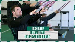 Irish Rugby TV: Alan Quinlan In The Gym With The Ireland Team