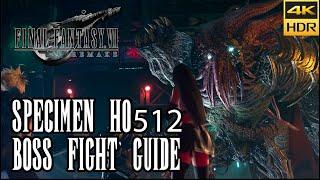 Specimen HO512 Boss Fight Guide - Shinra Tower - Final Fantasy VII Remake [4k HDR]