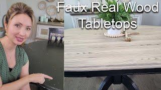 How To Give Your Tabletop a Real Wood Finish - Go beyond Faux to a Real Wood Finish Tabletop Kit