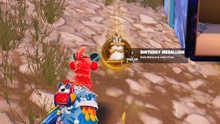 How to get Birthday Medallions, Birthday Presents and Balloons - Flare Gun Missing/Bug? Fortnite