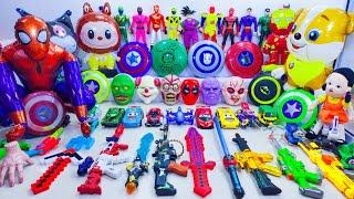 Marvel's Spider-Man series Unboxing, Spider-Man action dolls, glowing Spider-Man electric toy gun