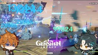 C6 Childe And C6 Xiao Extreme GamePlay A Study In Potions All Tasks Done | Genshin Impact