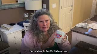 Using the glowing reactive agent home test kit to test a Dollar Store Super Dad mug from for Lead