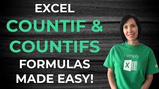 Excel COUNTIF & COUNTIFS Video Tutorial