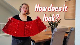 Blissun Christmas Tree Collar, Sequin Christmas Tree Skirt, Foldable Christmas Tree Ring REVIEW