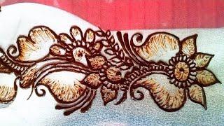 simple front hand mehandi design| new arebic mehandi design| easy mehandi ki design| #arebic