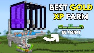 BEST GOLD XP FARM in 1.21 Minecraft Bedrock !