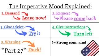 English - The Imperative Mood (Commands) Explained