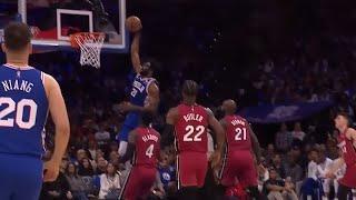 Joel Embiid Dunks It Home In Playoff Return vs Heat!