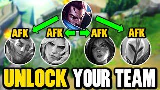 LEAGUE OF LEGENDS BUT WE HAVE TO UNLOCK OUR TEAMMATES (1 KILL = 1 TEAMMATE)