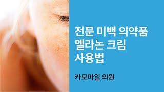 멜라논 크림, 가장 공인되고 가장 많이 사용되는 전문의약품 미백크림