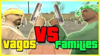 Grove Street Families VS Los Santos Vagos | Families Vs Vagos | GTA San Andreas | Gang Wars